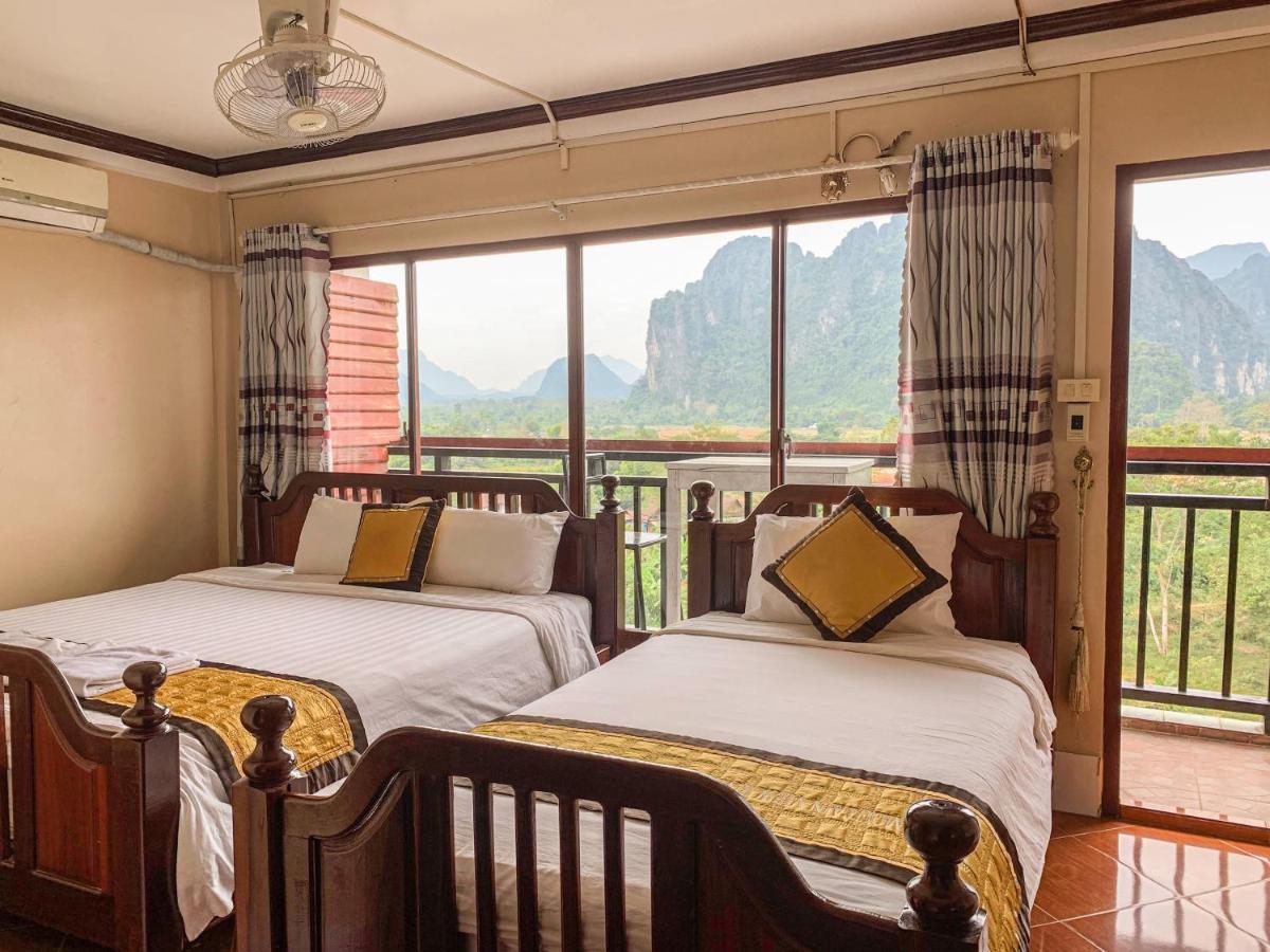 Bountang Mountain View Riverside Hotel 방 비엥 외부 사진